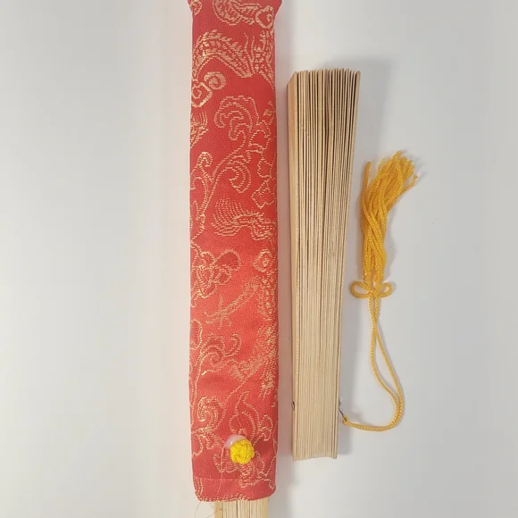 Two Wooden Hand Fans - Picture 3 of 8